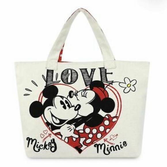 Disney Mickey and Minnie Mouse Tote Bag - Picture 1 of 11
